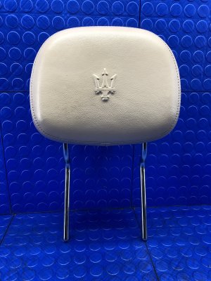 2017-2022 Maserati Levante Beige Seat Leather Headrest - Front, Right (Passenger) (Used OEM)