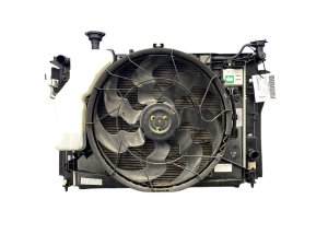 2017 Genesis G80 Radiator Condenser Cooling Fan and Coolant Reservoir Assembly (Used OEM)
