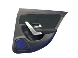 2020-2024 Mercedes-Benz CLA35 AMG Black Door Interior Trim Panel - Rear, Right (Passenger) (Used OEM)