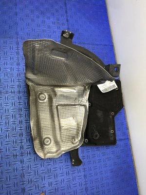 2010-2013 Porsche Panamera Bumper Bracket with Heat Shield - Rear, Right (Passenger) (Used OEM)