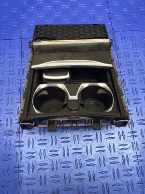 2016-2019 BMW 740i Gray Center Console Cup Holder Sliding Storage Tray (Used OEM)