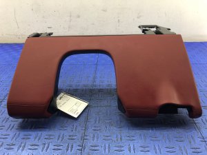 2019-2023 Porsche Cayenne Red Dashboard Lower Knee Bolster Trim Panel with Ignition Switch (Used OEM)