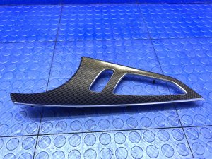 2012-2018 Audi A7 Black Door Interior Trim Panel Molding Carbon Fiber - Front (Used OEM)