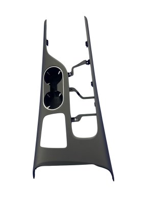 2022-2025 Genesis GV70 Black Center Console Cup Holder and Gear Shifter Trim Panel - Front (Used OEM)