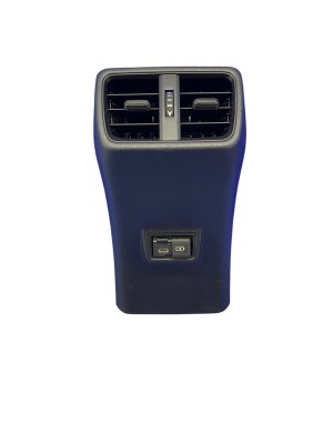 2019-2023 Lexus UX250h Black Center Console Trim Panel with Vent and USB Charger - Rear (Used OEM)
