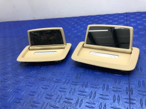 2017-2019 BMW Alpina B7 Beige Vanity Mirror Dome Light Lamp Set - Rear (Used OEM)