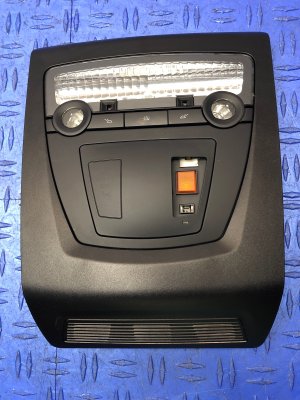 2013-2019 BMW M6 Overhead Roof Console with Reading and Dome Lights - Front (Used OEM)