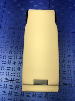 2017-2023 Porsche Panamera Beige Center Console Armrest Storage Lid - Rear (Used OEM)
