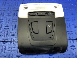 2014-2020 BMW 428i Black Roof Overhead Console with Dome and Reading Light - Front (Used OEM)