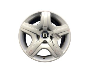 2006-2012 Bentley Flying Spur Silver 19x9 5-Spoke Silver Alloy Wheel (Used OEM)