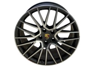 2019-2023 Porsche Cayenne 21x11 20-Spoke RS Spyder Titanium Alloy Wheel - Rear (Used OEM)