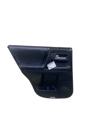 2014-2020 Toyota 4Runner Black Door Interior Trim Panel SofTex - Rear, Left (Driver) (Used OEM)