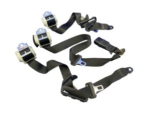 2017-2023 Dodge Charger Black Seat Belt Retractor Assembly Set of 3 - Rear, Right (Passenger) (Used OEM)