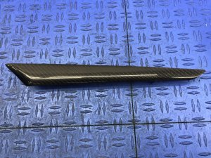 2014-2021 Maserati Quattroporte Black Door Trim Panel Cover Moulding Carbon Fiber - Rear (Used OEM)