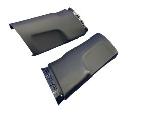  Tesla Model 3 Black Interior B-Pillar Trim Cover Panel Set (Used OEM)