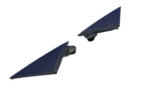 2008-2015 Audi R8 Black Corner Trim Cover Molding Set - Front (Used OEM)