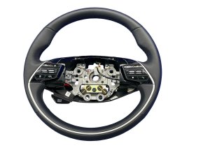 2023-2025 Kia Niro Charcoal (Black) Heated Leather Steering Wheel - Front (Used OEM)