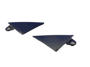 2008-2015 Audi R8 Black Corner Molding Trim Panel Set - Front (Used OEM)