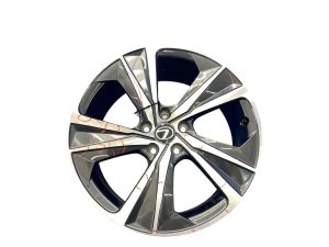 2024 Lexus RX450h Silver 19x8 5-Spoke Machined Charcoal Alloy Wheel (Used OEM)