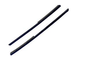 2022-2025 Lucid Air Black Rear Quarter Window Trim Cover Panel Moulding Set (Used OEM)