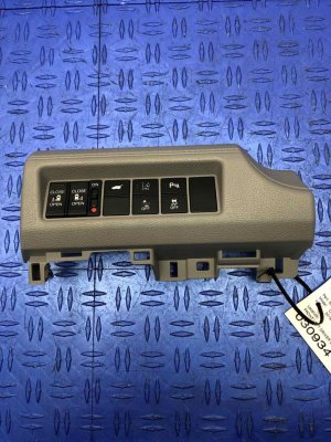 2018-2021 Honda Odyssey Dashboard Switch Panel with Power Tailgate and Park Assist - Front (Used OEM)