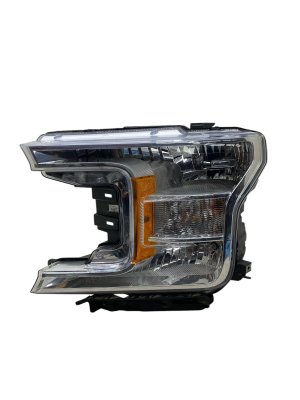 2018-2020 Ford F-150 Halogen Headlight Assembly with Bright Bezel - Front, Left (Driver) (Used OEM)