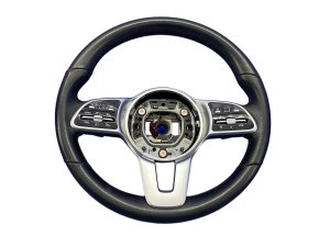 2020-2024 Mercedes-Benz GLA250 Black Leather Non-Heated Steering Wheel - Front (Used OEM)