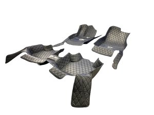 2017-2024 Mini Cooper Countryman Black Diamond Design Floor Mat Liner Set - Front (Used OEM)