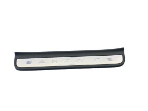 2024-2025 Hyundai Santa Fe Gray Rear Door Sill Kick Trim Cover Plate (Used OEM)