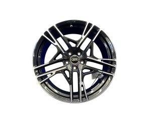 2020-2023 Audi R8 Black 20x8.5 5-Slotted Spoke Machined Black Alloy Wheel (Used OEM)