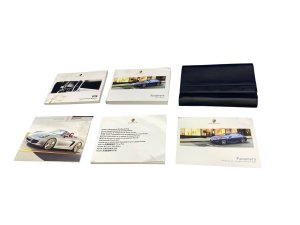 2014-2015 Porsche Panamera Black Owners Manual Booklet Set with Case (Used OEM)