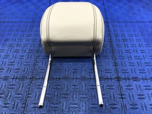 2016-2020 Jaguar XF White Seat Leather Headrest - Front, Right (Passenger) (Used OEM)