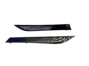 2014-2020 BMW i8 Black Roof Pillar Air Grille Trim Cover Panel Set - Rear (Used OEM)