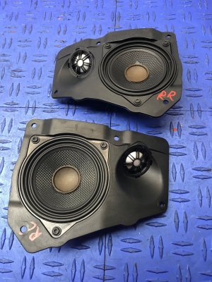 2009-2015 BMW 740i Parcel Tray Deck Shelf Speaker Set - Rear (Used OEM)