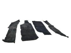 2006-2008 Lamborghini Gallardo Black Carpet Interior Floor Mat Set (Used OEM)