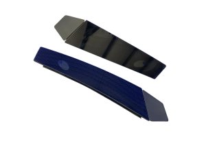  Tesla Model 3 Black Exterior B-Pillar Trim Cover Panel Set (Used OEM)