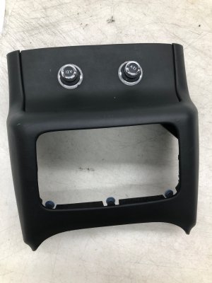2015-2020 Bentley Bentayga Black Center Console End Cap with Dual 12V Power Outlets - Rear (Used OEM)