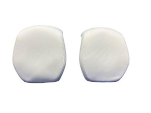 2023-2024 Fisker Ocean White Seat Leatherette Headrest Set - Front, Left (Driver) (Used OEM)