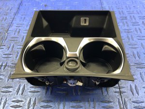 2016-2019 BMW 740i Center Console Cup Holder with USB and 12V Outlet - Front (Used OEM)