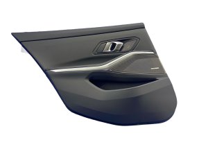 2019-2025 BMW 335i Black Door Interior Trim Panel with Harman Kardon Audio - Rear, Left (Driver) (Used OEM)