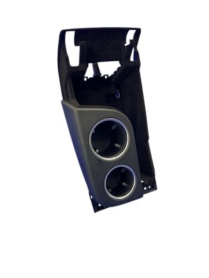 2017-2023 Porsche Panamera Black Center Console Cup Holder and Storage Tray - Front (Used OEM)