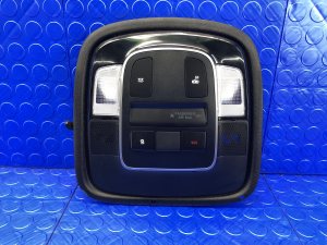 2022-2024 Hyundai Santa Cruz Black Roof Overhead Console with Dome Light and Sunroof Controls - Front (Used OEM)