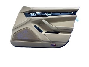2010-2016 Porsche Panamera Beige Door Interior Trim Panel - Front, Right (Passenger) (Used OEM)