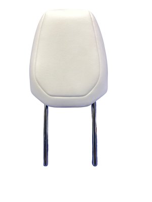  Tesla Model 3 White Seat Leatherette Headrest - Front, Left (Driver) (Used OEM)