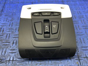 2012-2018 BMW 328i Overhead Roof Console with Sunroof Switch and Reading Light - Front (Used OEM)