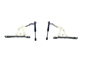 2022-2025 Genesis GV70 Hood Hinge Support Bracket with Shock Set - Front, Right (Passenger) (Used OEM)
