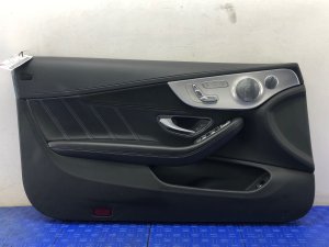 2017-2018 Mercedes-Benz C280 Black Door Interior Trim Panel - Front, Left (Driver) (Used OEM)