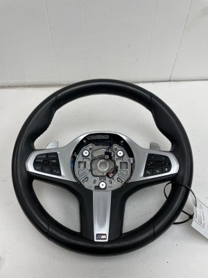 2019-2024 BMW Z4 Tacora Red M Sport Steering Wheel with Paddle Shifters and Control Switches - Front (Used OEM)