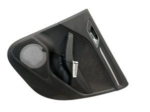 2015-2020 Audi A3 Black Door Interior Trim Panel - Rear, Right (Passenger) (Used OEM)