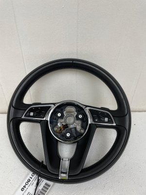 2016-2020 Bentley Bentayga Black Heated Leather Steering Wheel with Controls and Paddle Shifters (Used OEM)